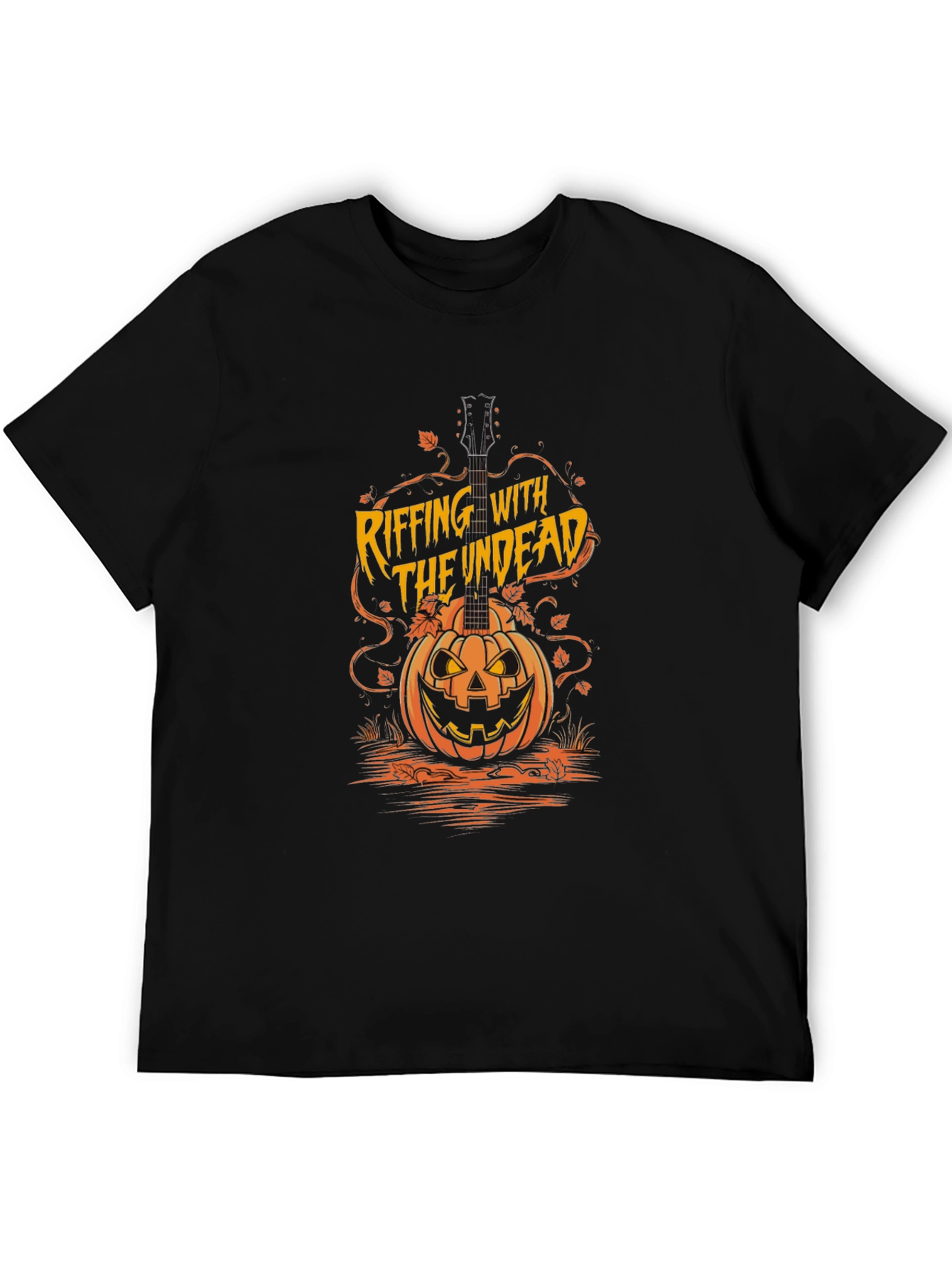 Riffing With The Undead Halloween T-Shirt