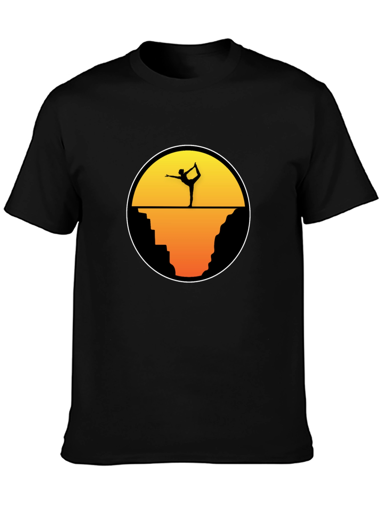 Yoga Silhouette T-Shirt - Nature Meditation Tee