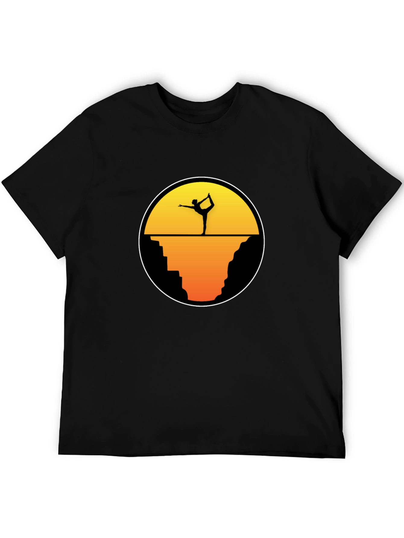 Yoga Silhouette T-Shirt - Nature Meditation Tee