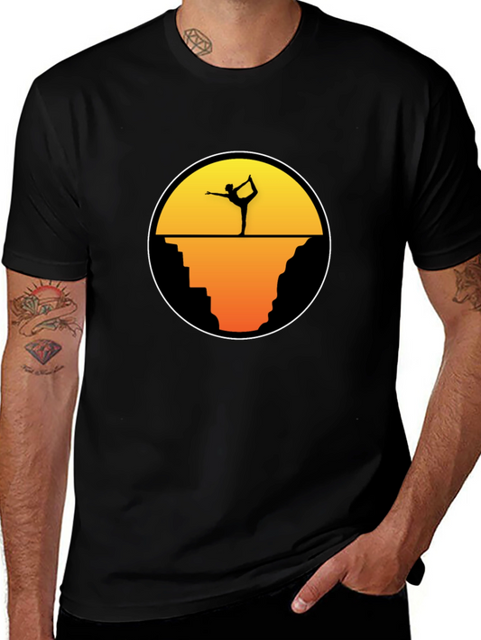 Yoga Silhouette T-Shirt - Nature Meditation Tee