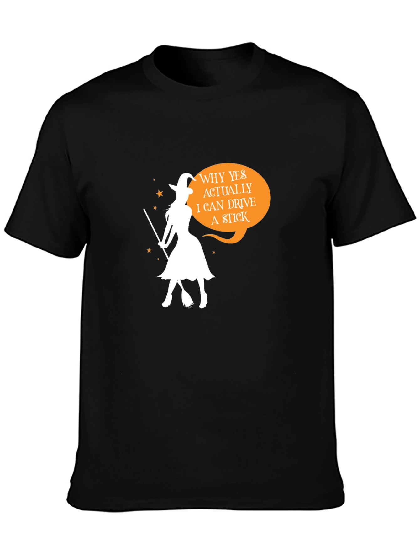 Witch Stick T-Shirt Halloween Tee