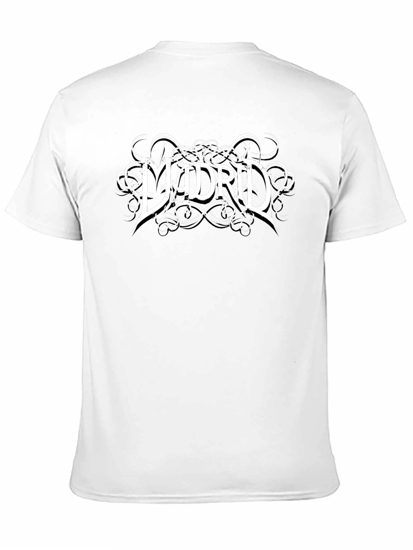 Madrid Graphic Tee - Classic Style Black T-Shirt
