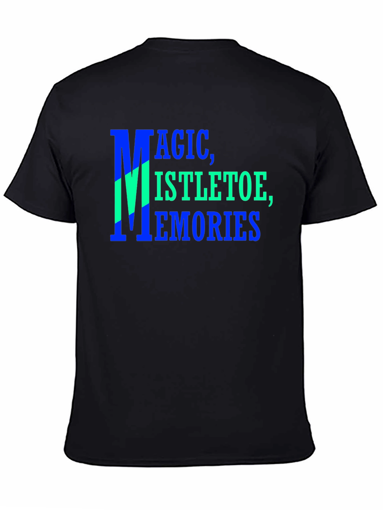 Magic Mistletoe Memories Black Graphic T-Shirt