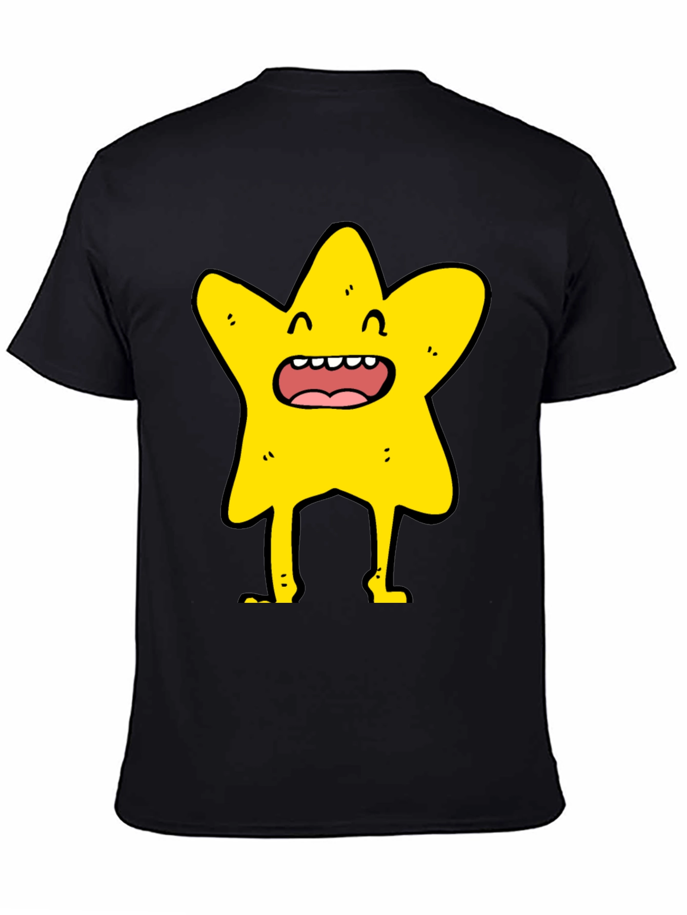 Star Character Black T-Shirt
