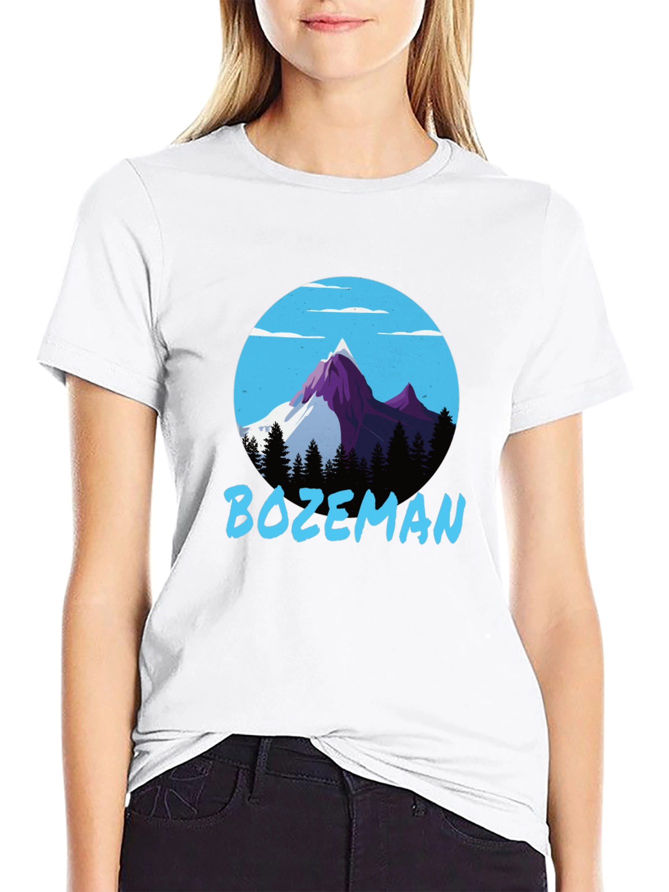 Bozeman Mountain Graphic Tee - Black