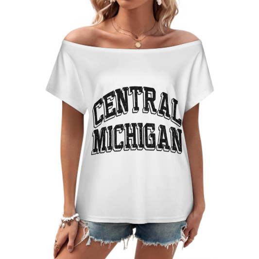 Central Michigan Vintage Varsity Tee – Retro College Streetwear Graphic Shirt(z402)