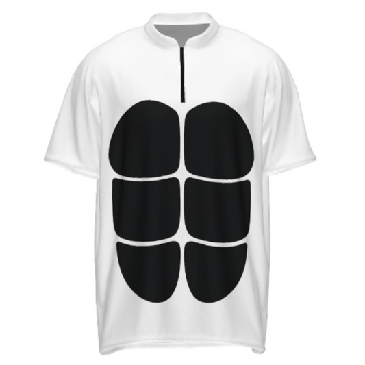 Funny 6 Pack Muscle Illusion Shirt – Minimalist Abs Graphic Tee for Gym & Party Fun(z392)