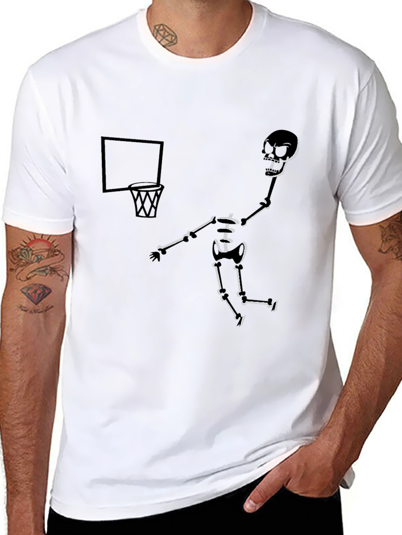 Skeleton Dunk Black T-Shirt