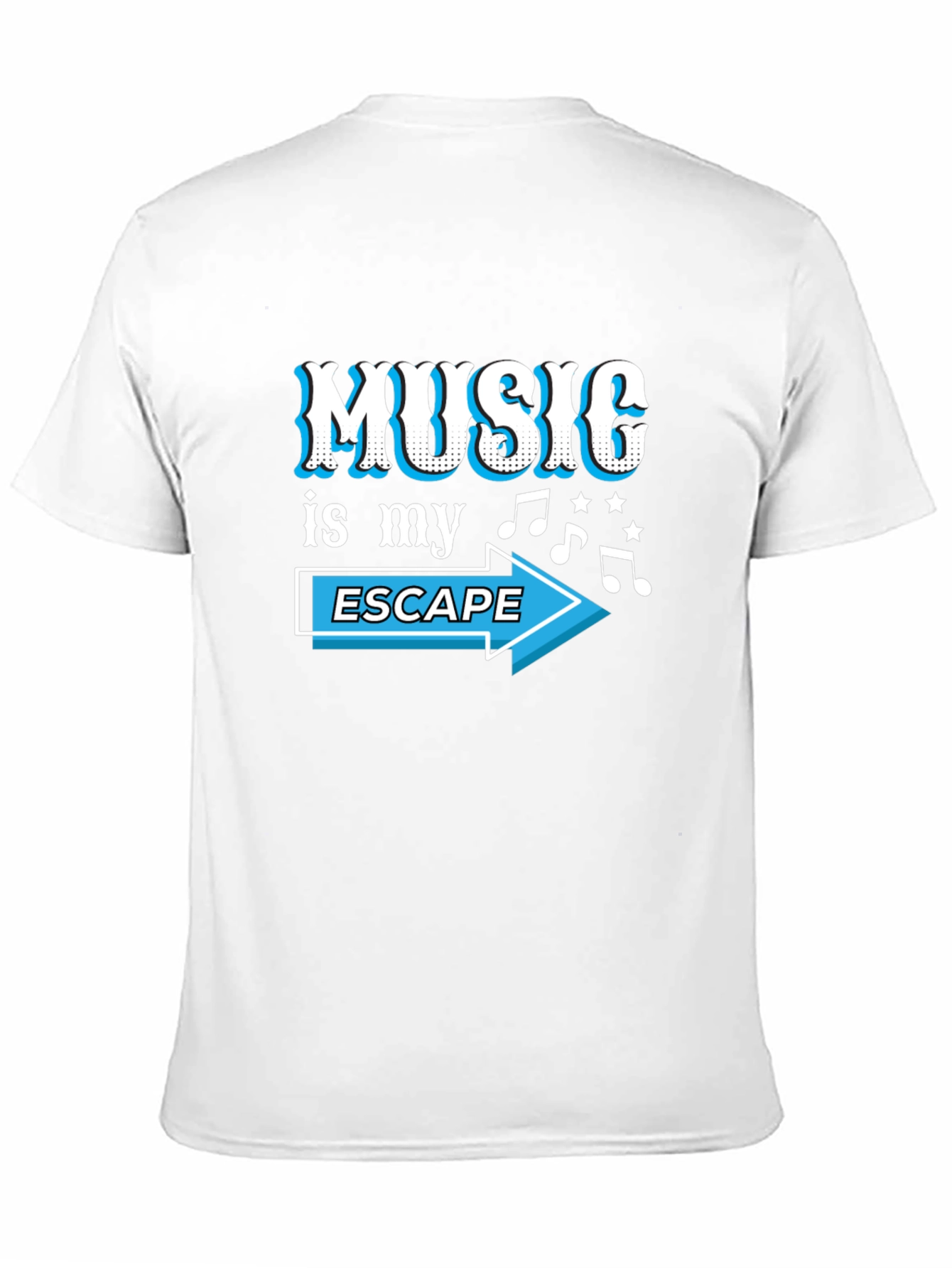 Music is My Escape Graphic T-Shirt