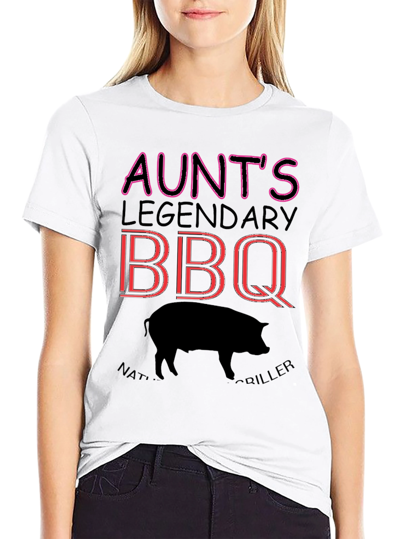 Aunts Legendary BBQ Griller Graphic T-Shirt