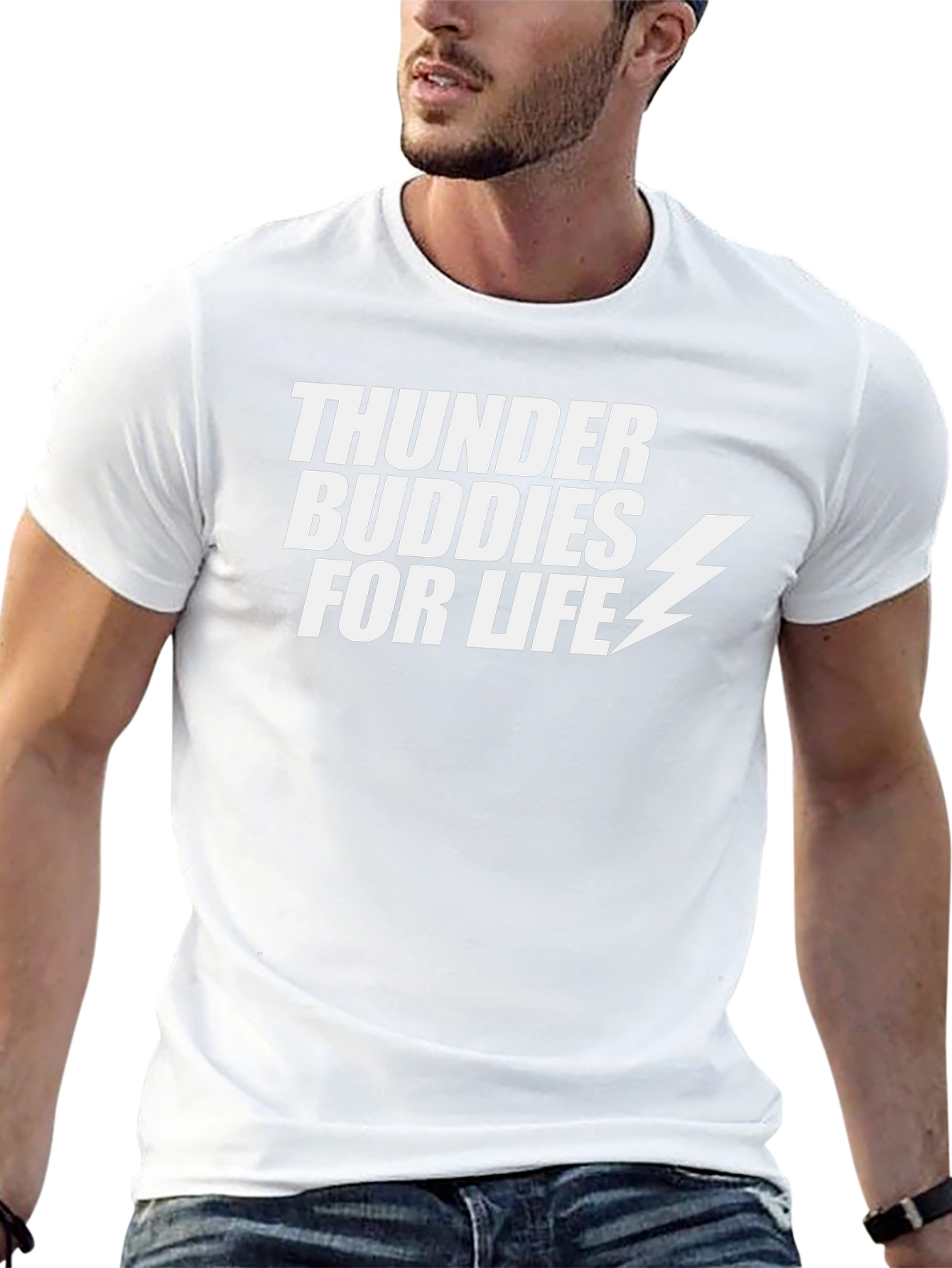 Thunder Buddies For Life Graphic Tee - Black