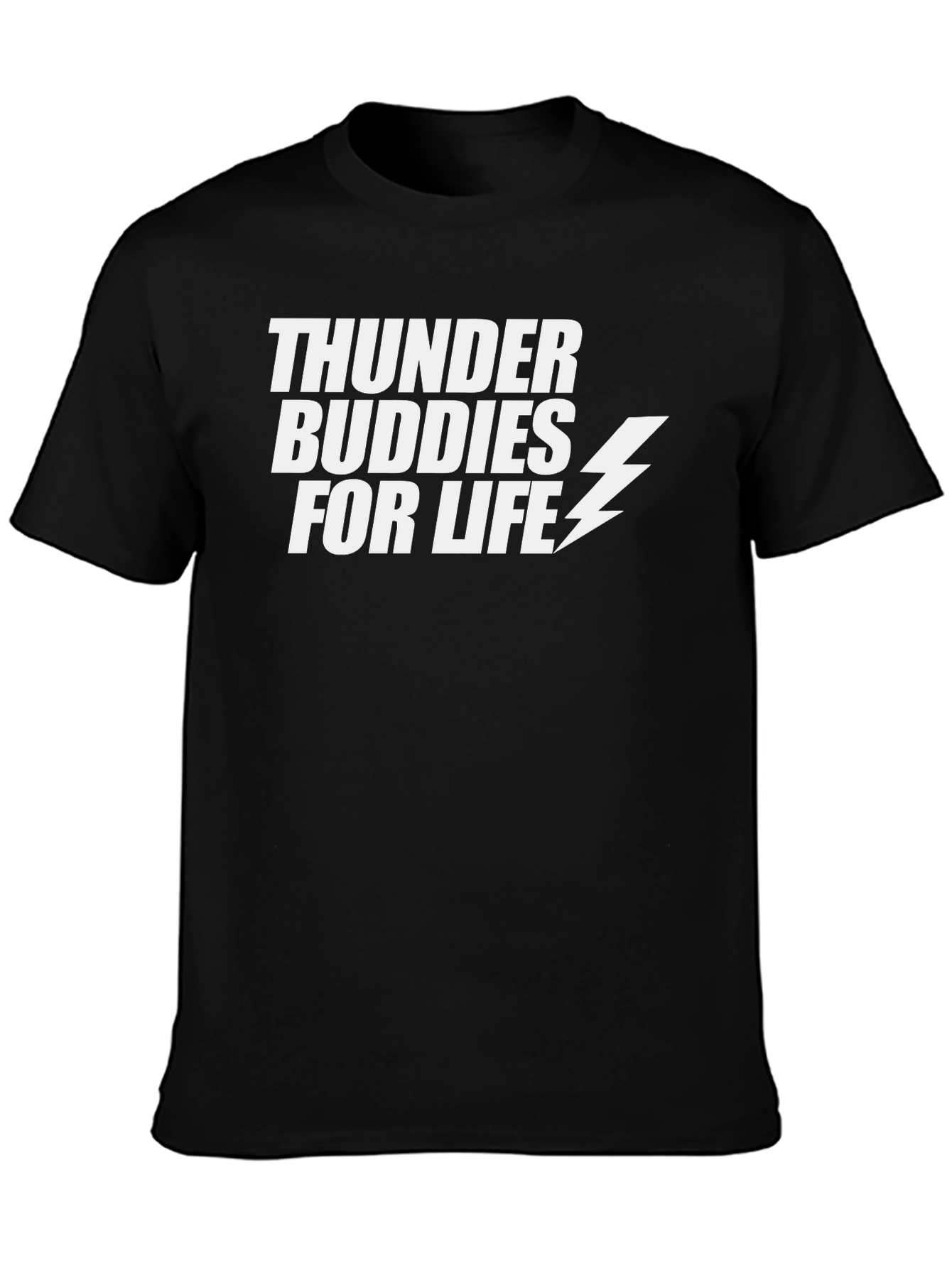 Thunder Buddies For Life Graphic Tee - Black