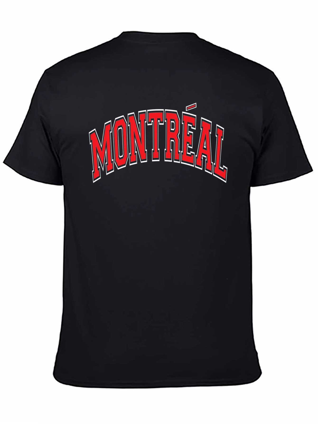 Montreal Graphic Tee - Black Cotton T-Shirt