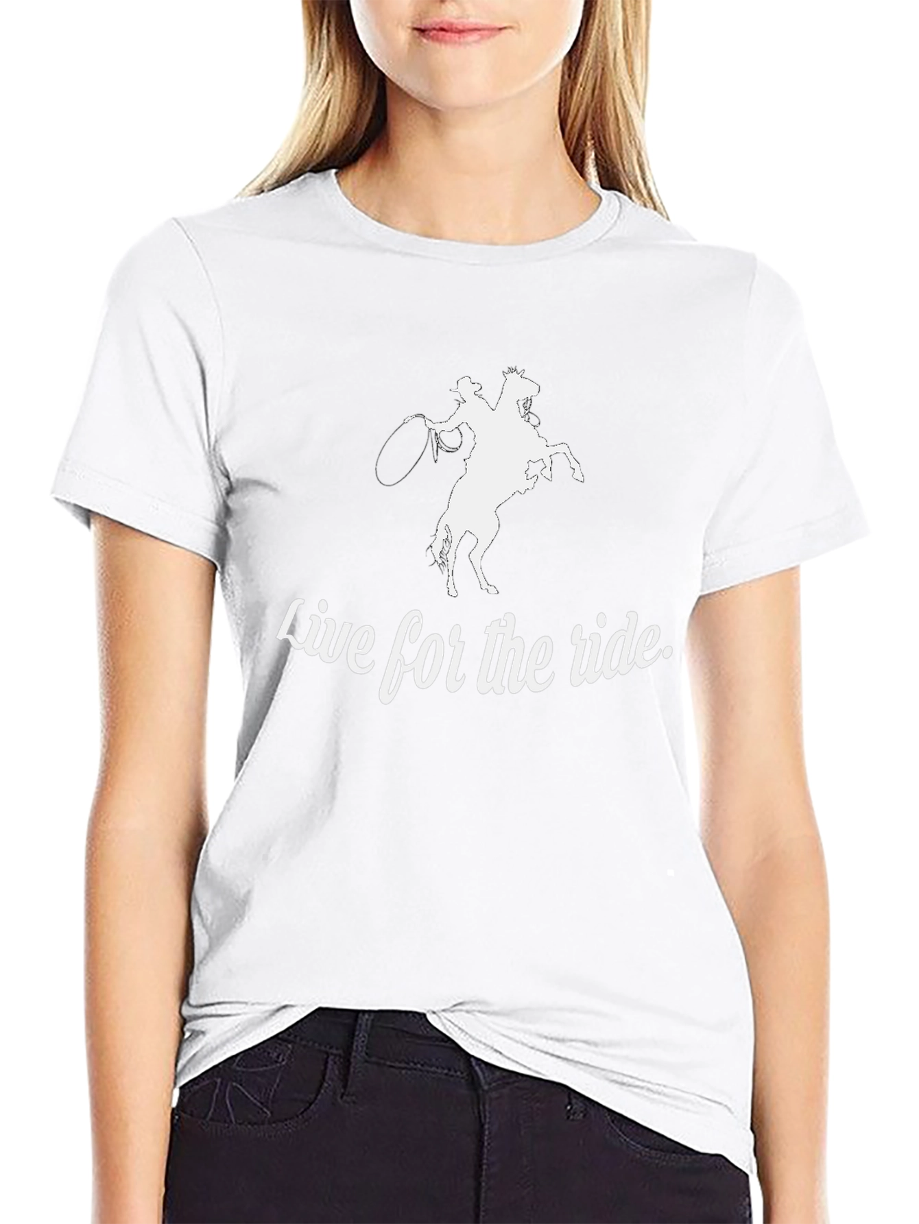 Live for the Ride Black Graphic Tee