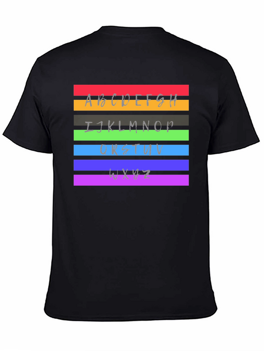 Rainbow Alphabet Graphic T-Shirt