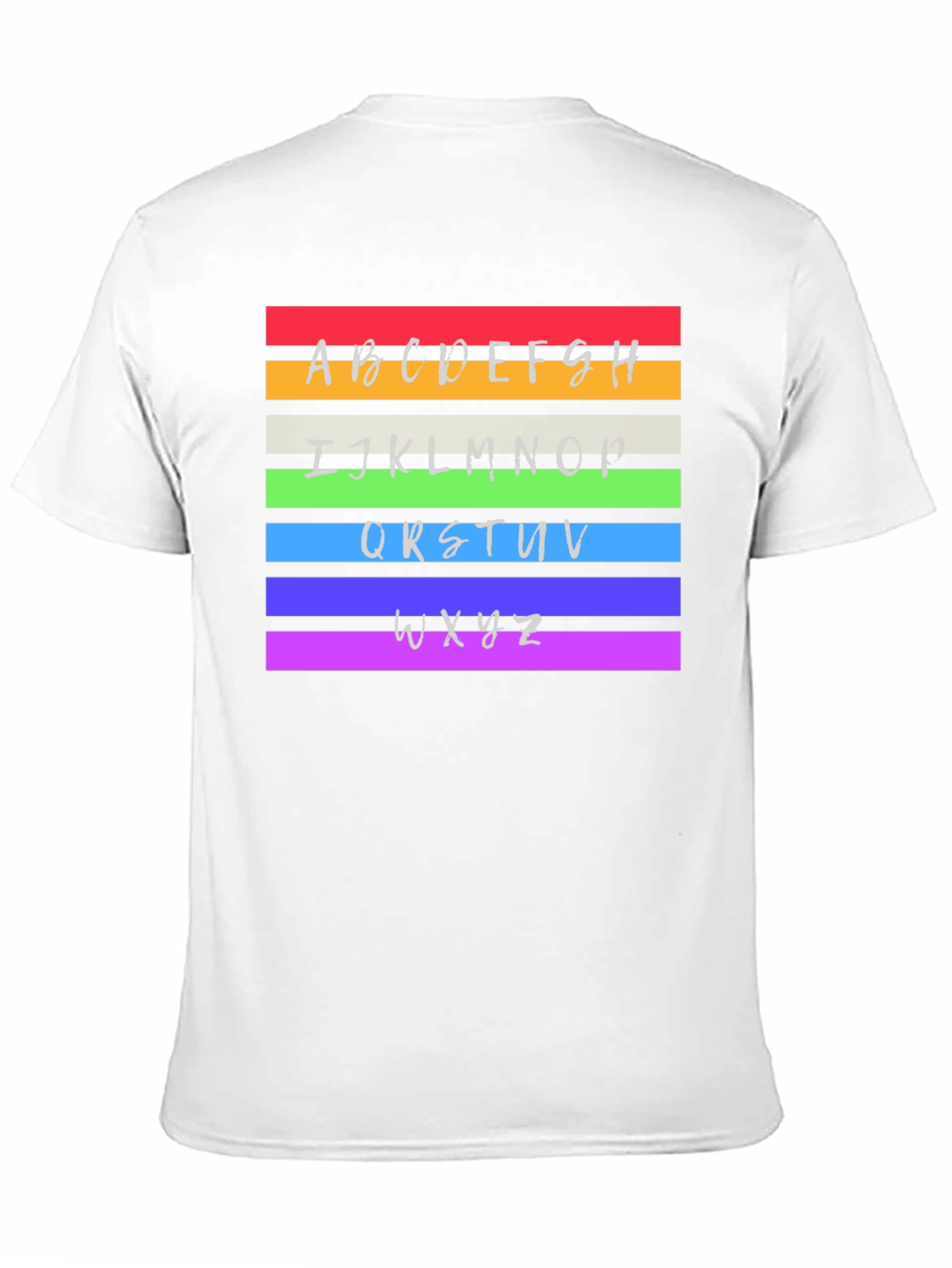 Rainbow Alphabet Graphic T-Shirt