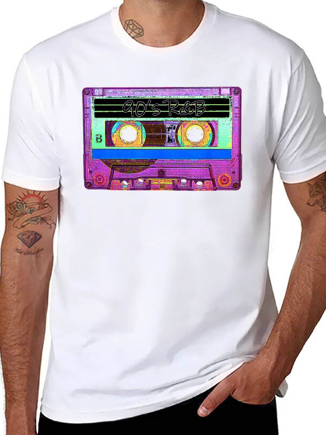 90s R&B Cassette Tape Graphic T-Shirt