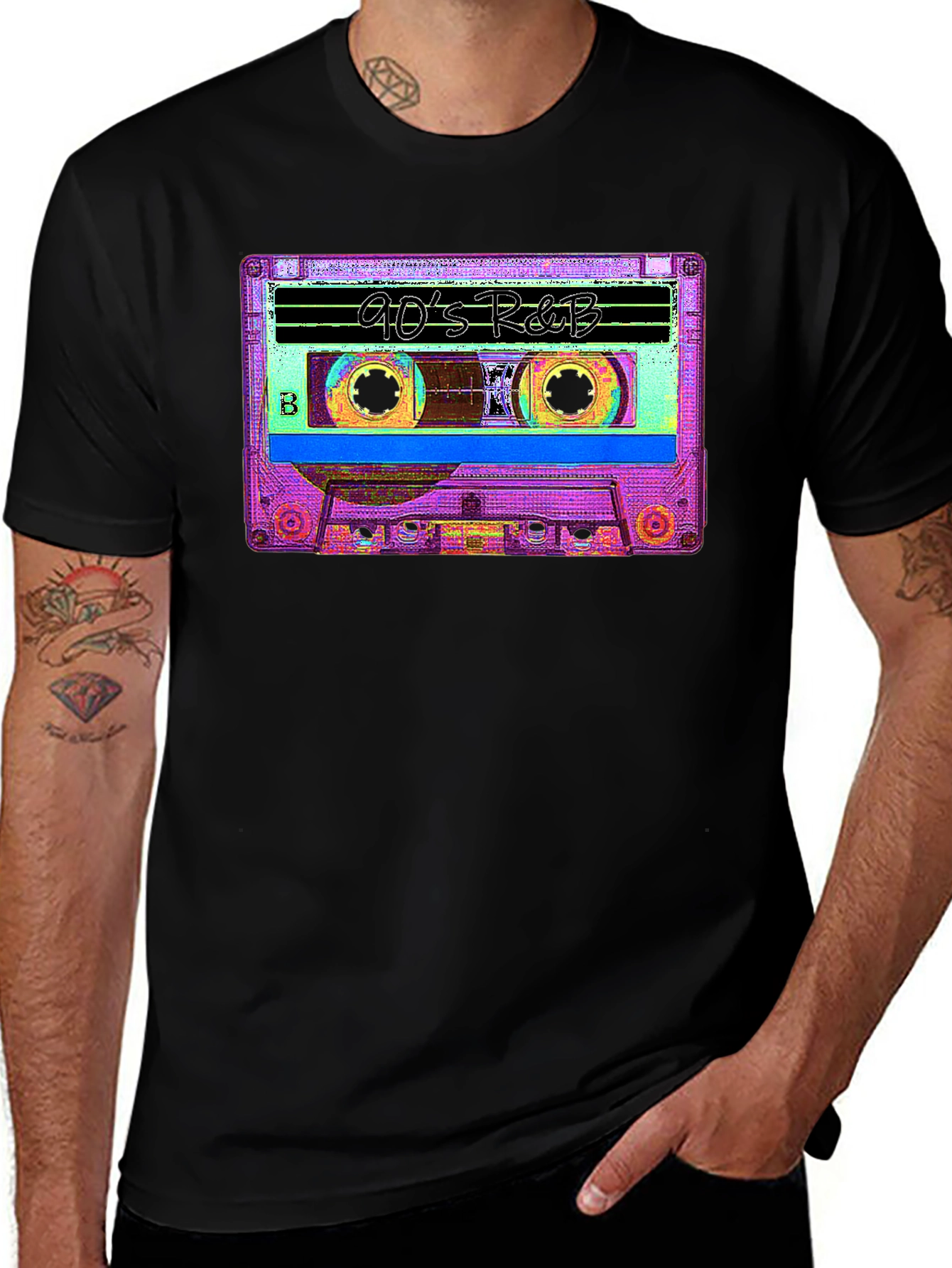 90s R&B Cassette Tape Graphic T-Shirt