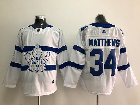 Men's Toronto Maple Leafs Auston Matthews #34 White Authentic Player Jerseys
