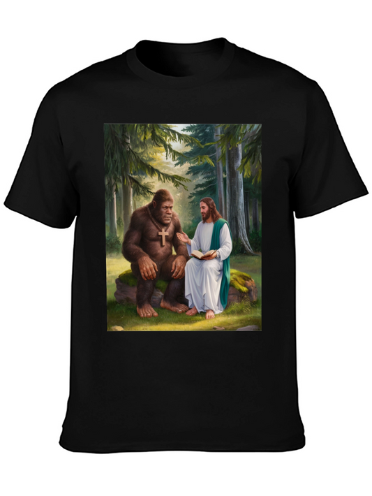 Bigfoot and Jesus T-Shirt
