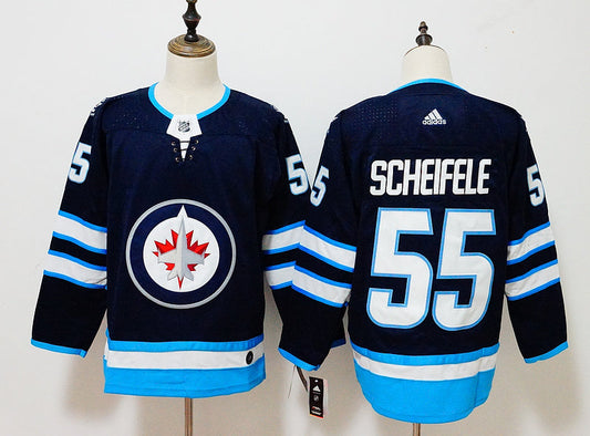 Men's Winnipeg Jets Mark Scheifele #55 Navy Player Game Jerseys