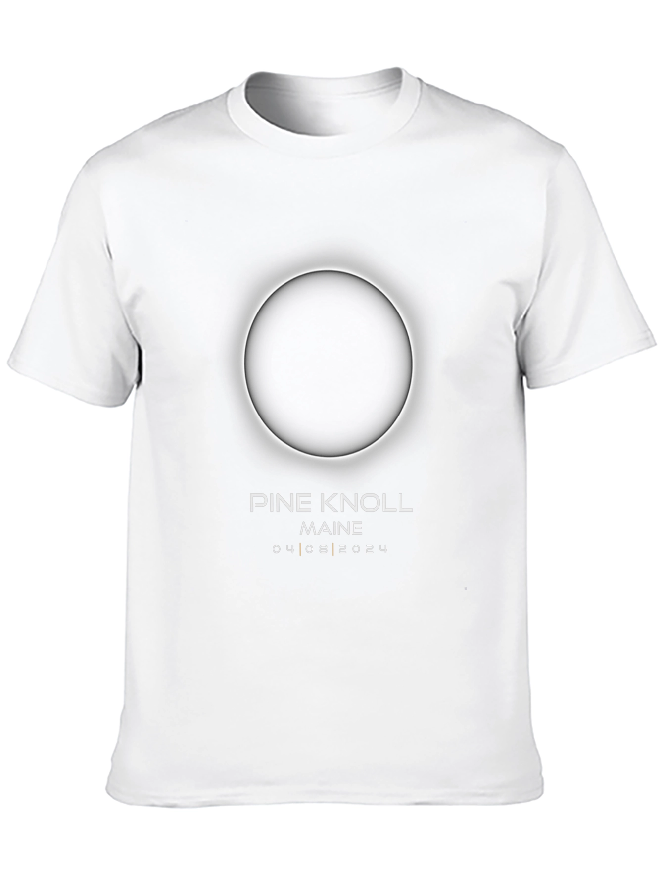 Pine Knoll Maine Eclipse T-Shirt - April 8 2024