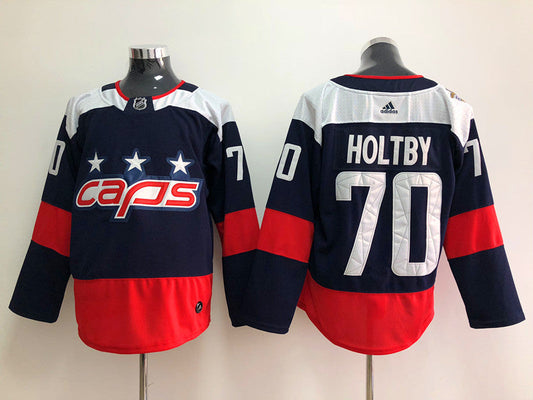 Men's Washington Capitals Braden Holtby #70 Navy Home Breakaway Player Jerseys