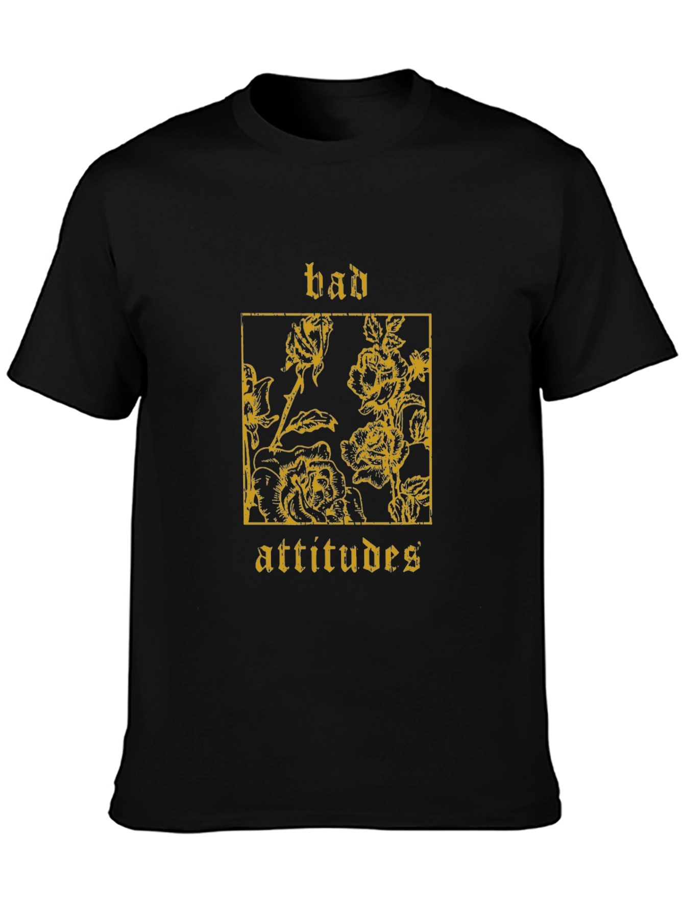 Bad Attitudes Graphic Tee - Black Unisex T-Shirt