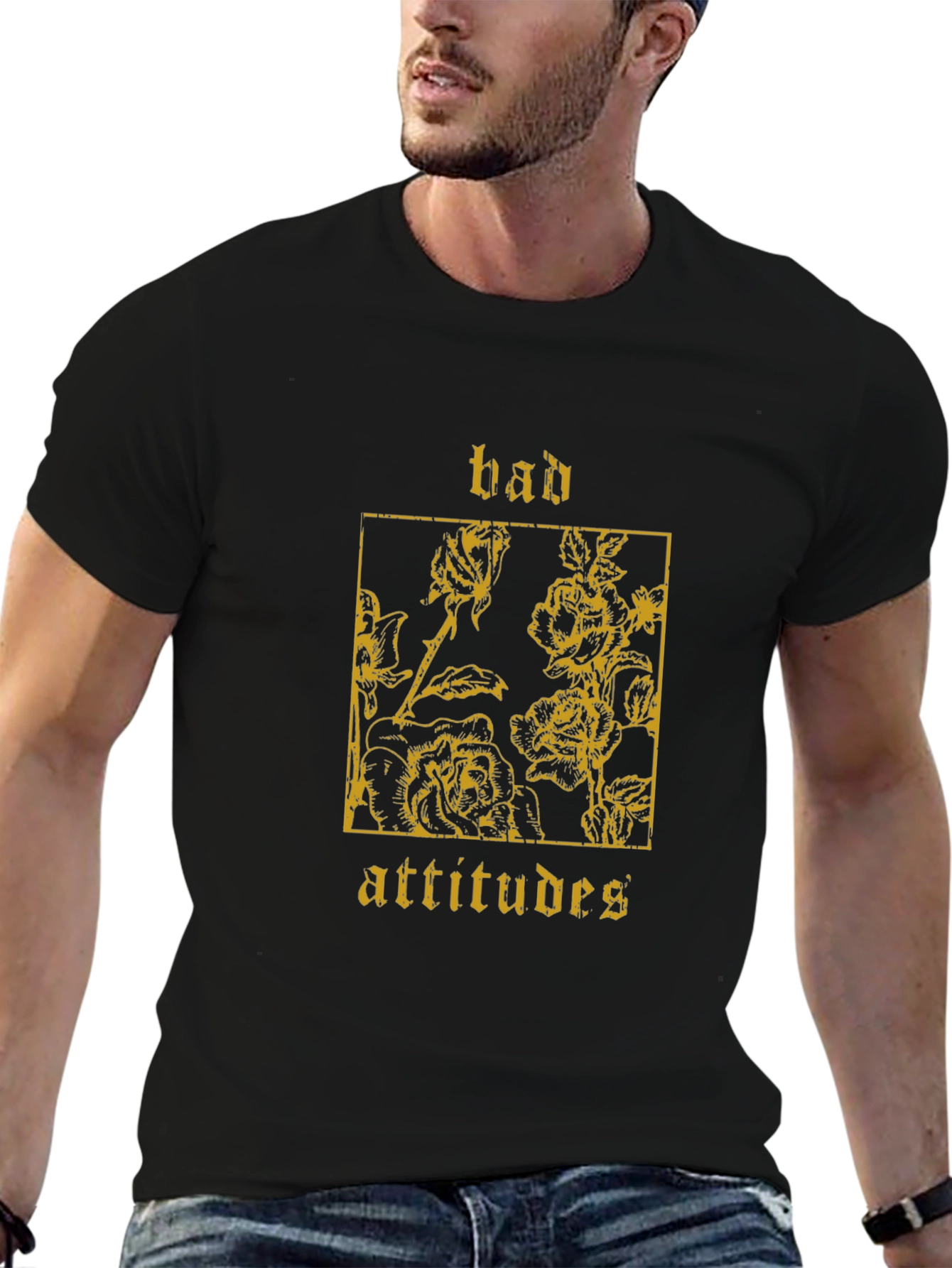 Bad Attitudes Graphic Tee - Black Unisex T-Shirt