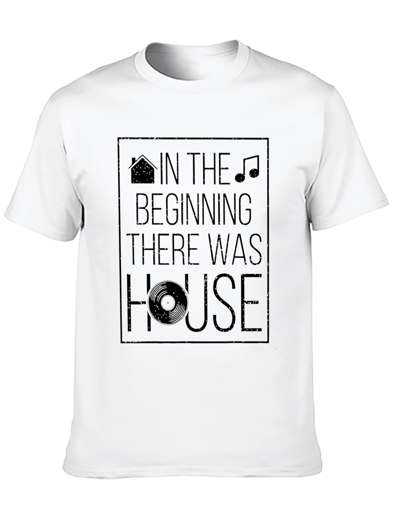 In The Beginning There Was House Graphic Tee