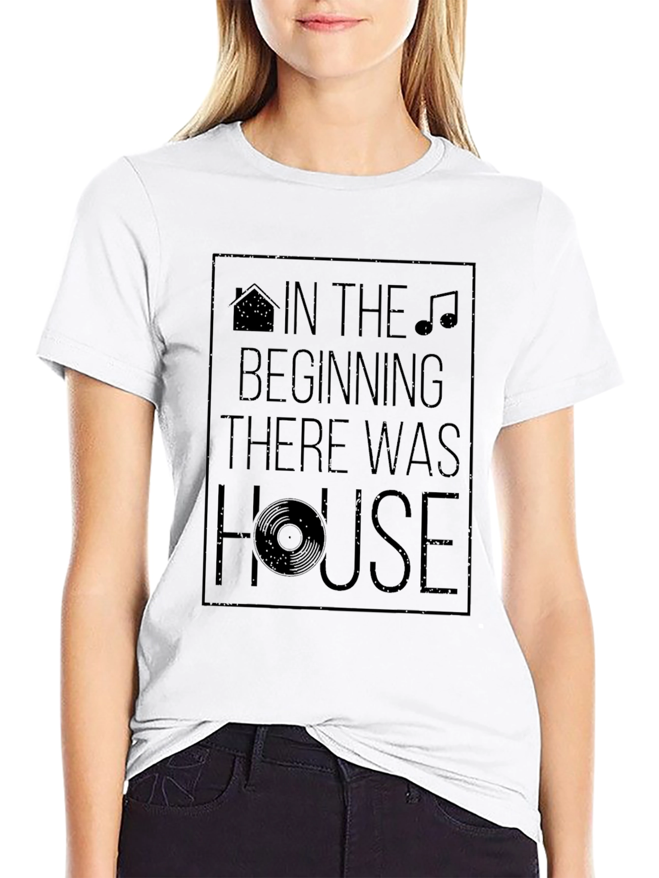 In The Beginning There Was House Graphic Tee