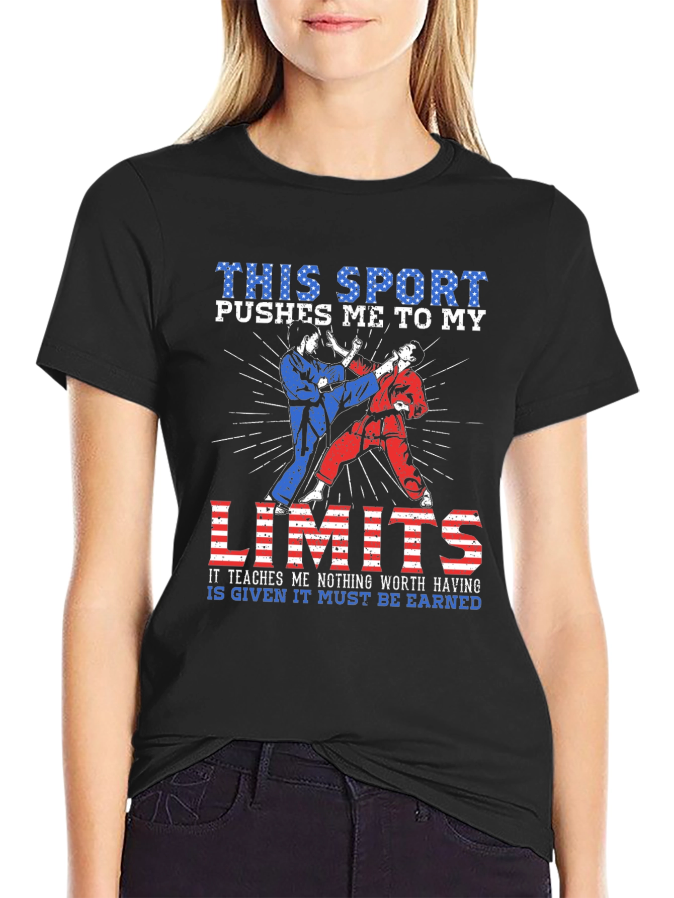 Martial Arts T-Shirt - Pushes Me To My Limits