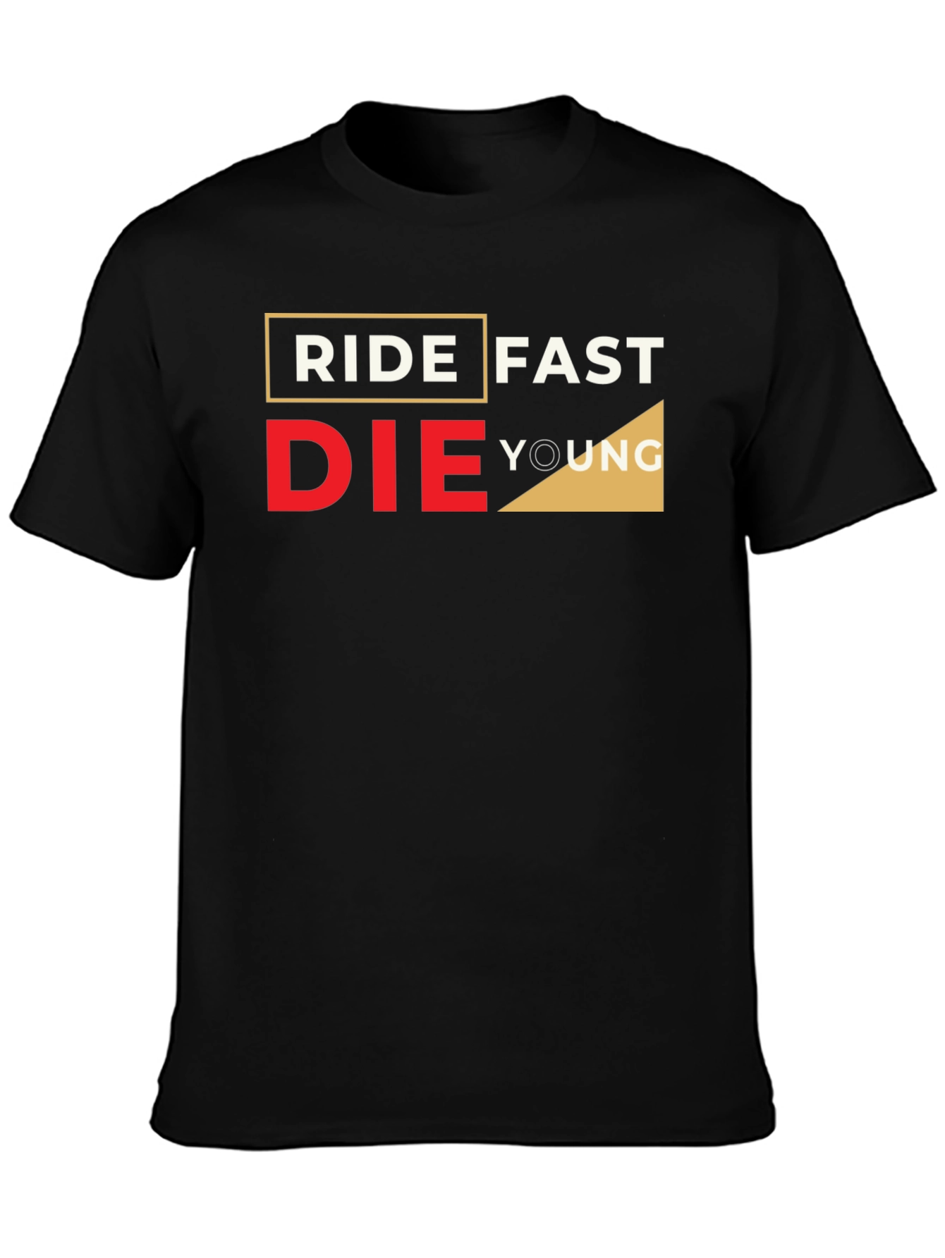 Ride Fast Die Young Graphic Black T-Shirt