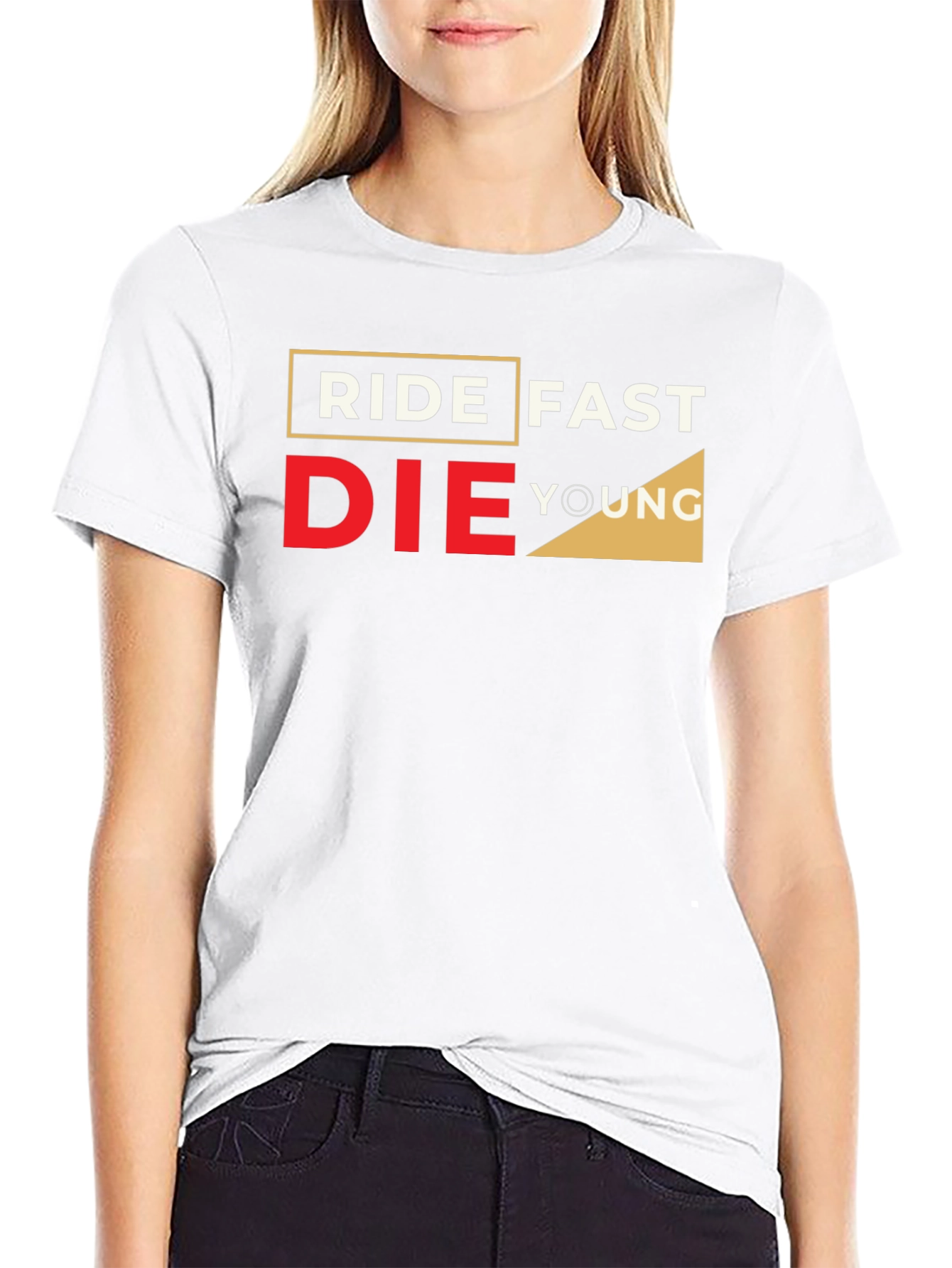 Ride Fast Die Young Graphic Black T-Shirt