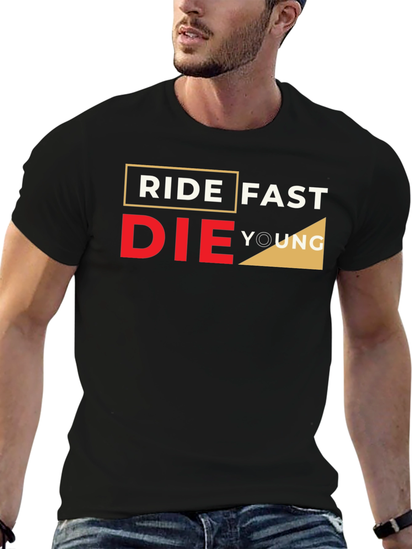 Ride Fast Die Young Graphic Black T-Shirt