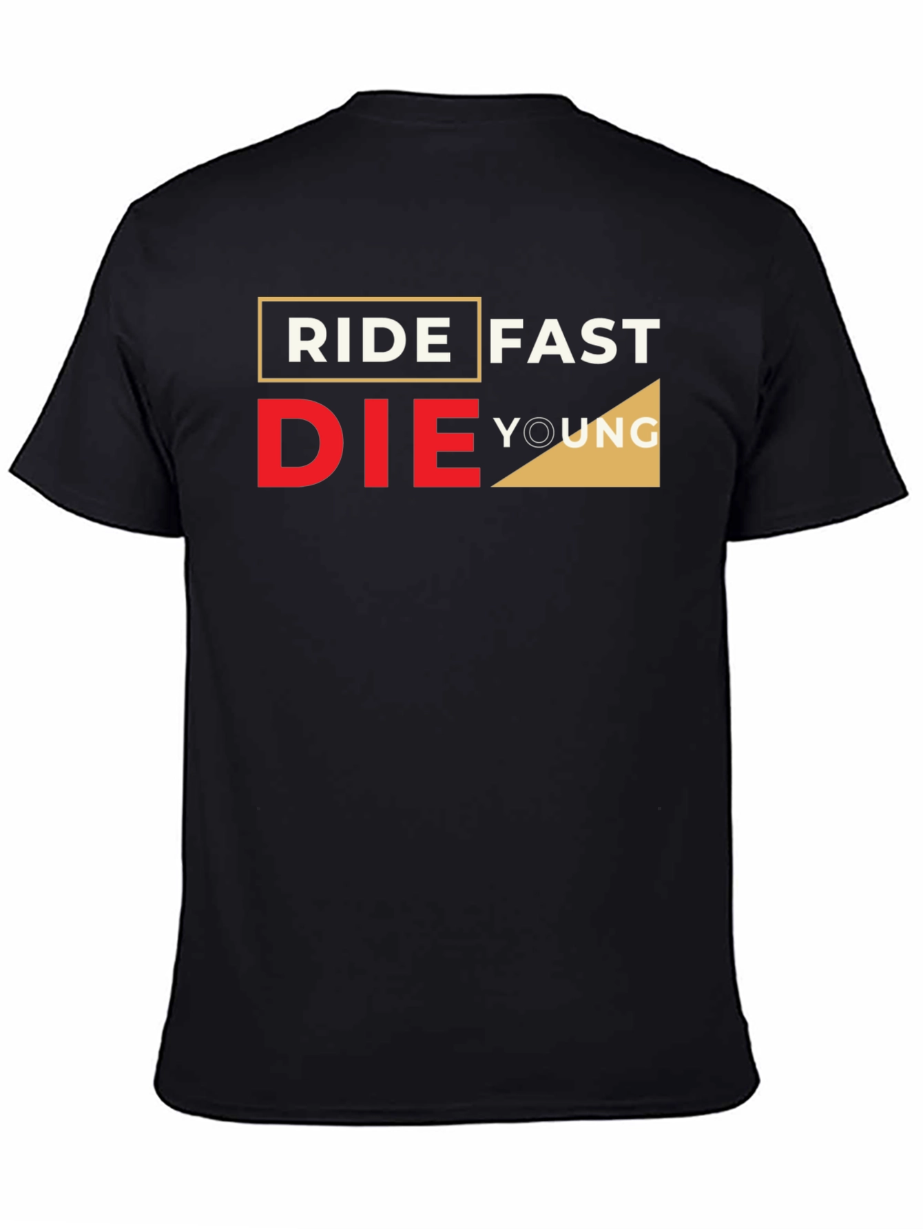 Ride Fast Die Young Graphic Black T-Shirt