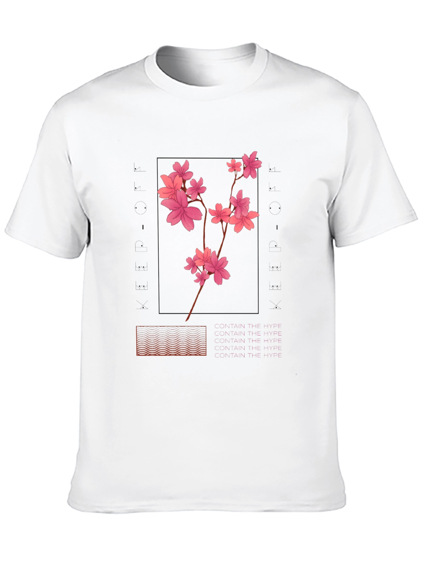 Sakura Black T-Shirt - Aesthetic Floral Design