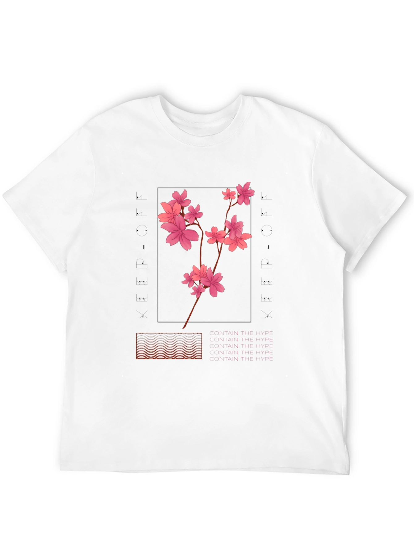 Sakura Black T-Shirt - Aesthetic Floral Design