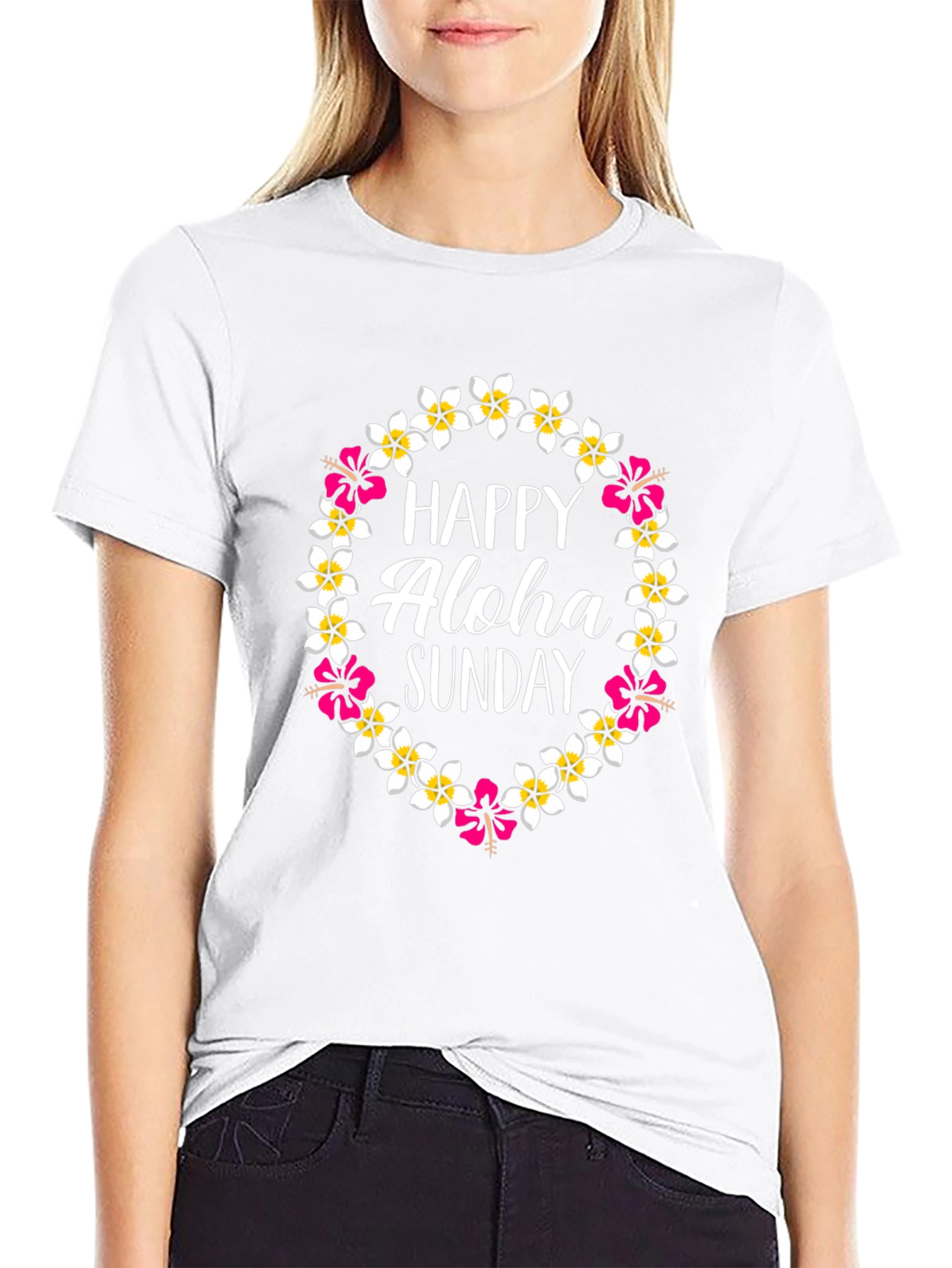 Happy Aloha Sunday Graphic T-Shirt