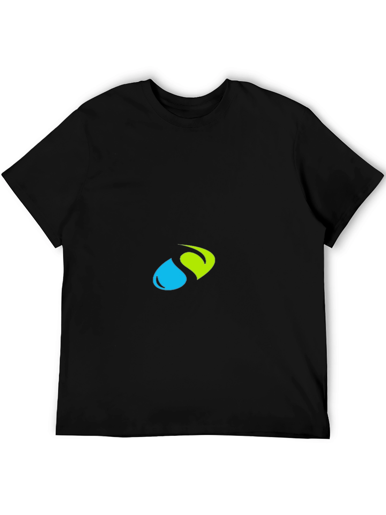 Modern Black Tee with Abstract Logo
