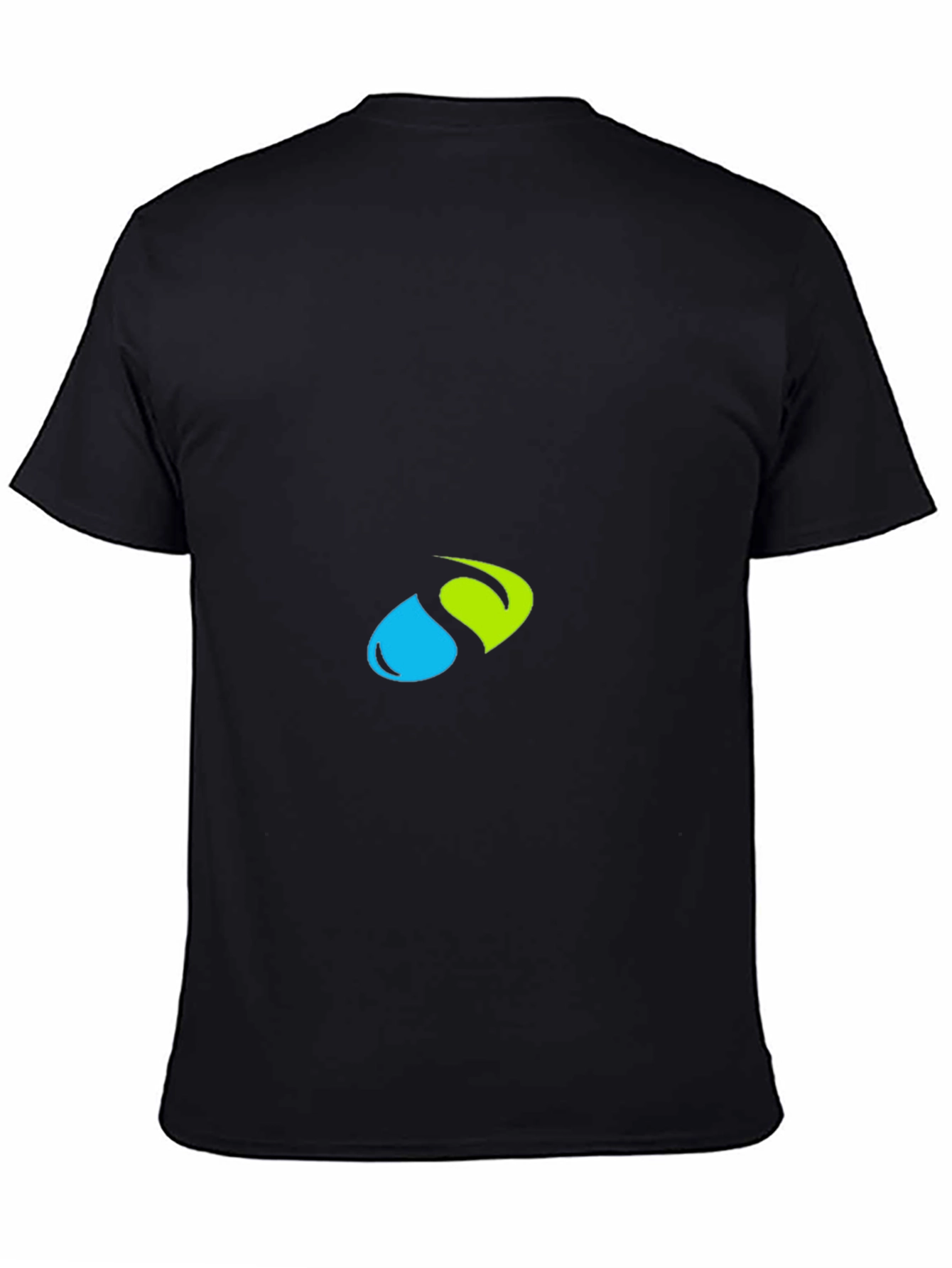 Modern Black Tee with Abstract Logo