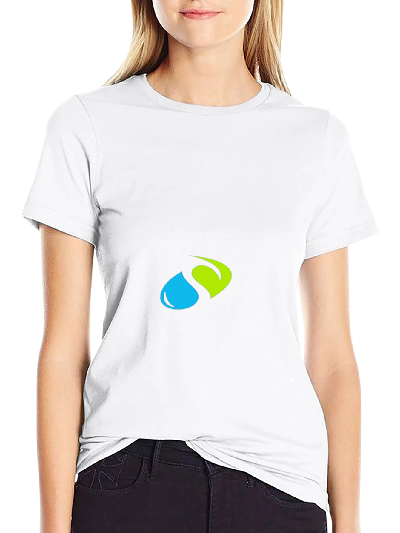 Modern Black Tee with Abstract Logo