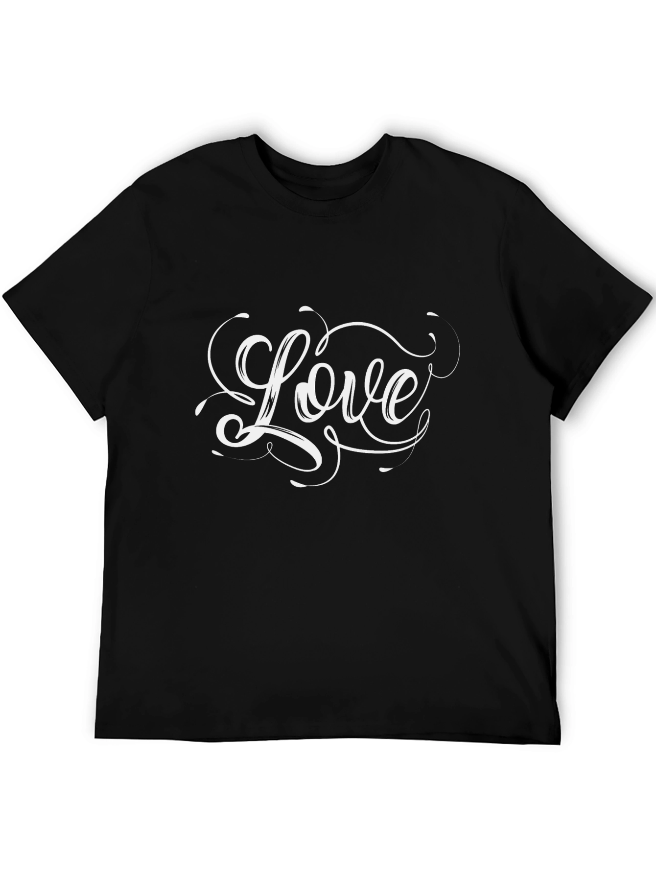 Love Graphic Tee - Stylish Black T-Shirt