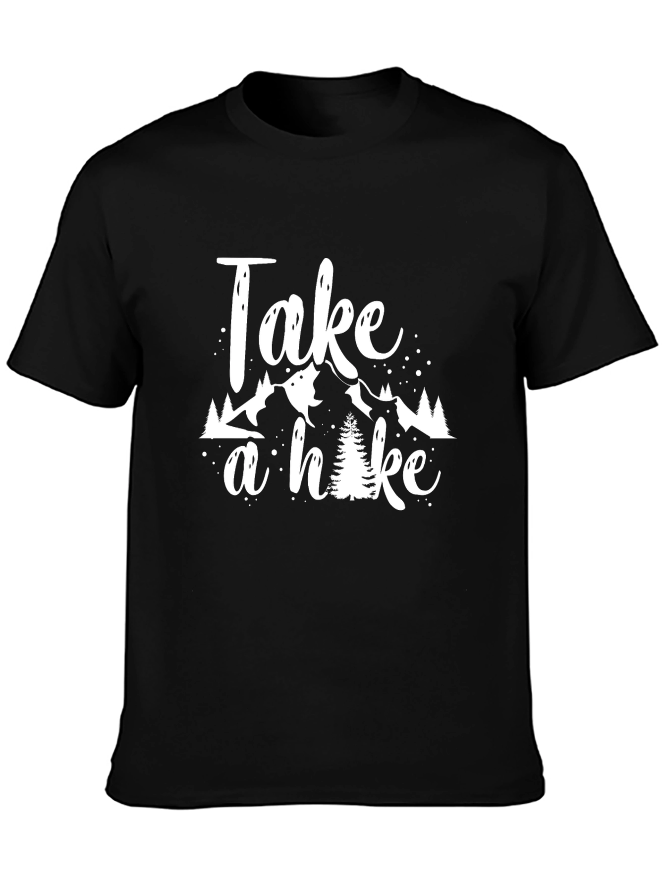 Take a Hike Black T-Shirt - Nature Adventure Tee