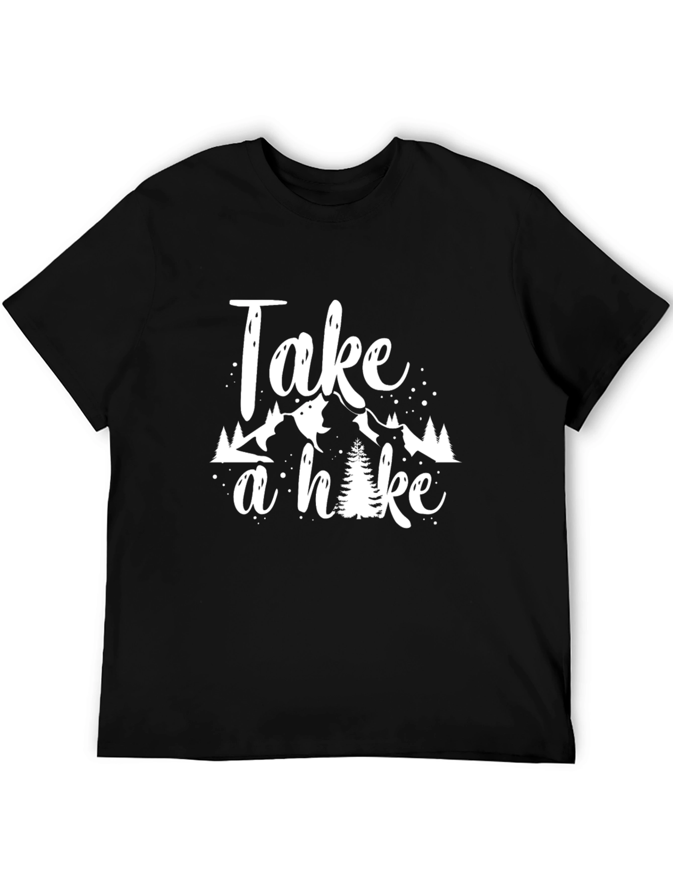 Take a Hike Black T-Shirt - Nature Adventure Tee