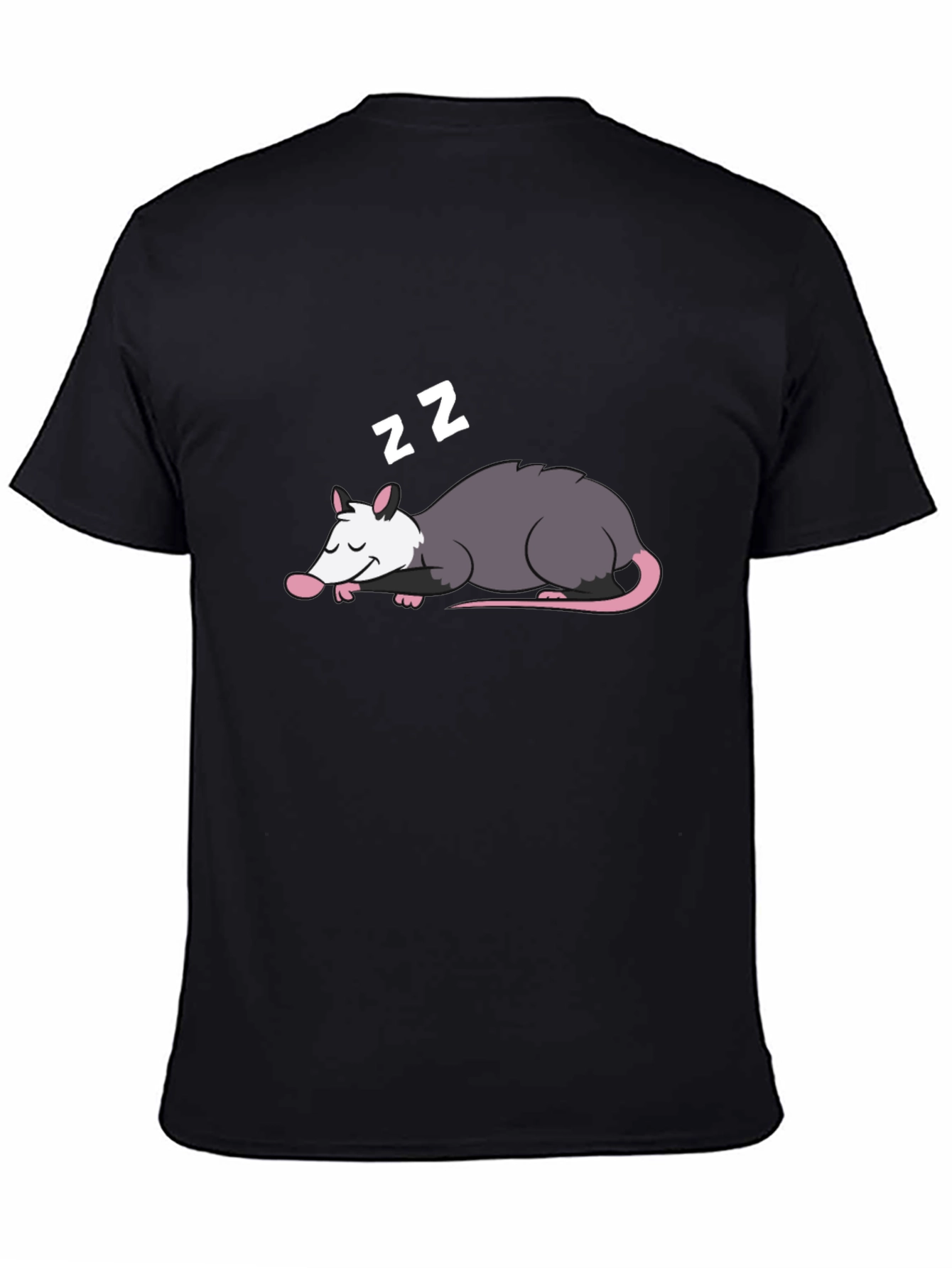 Sleeping Opossum Graphic Tee - Cute Animal Design