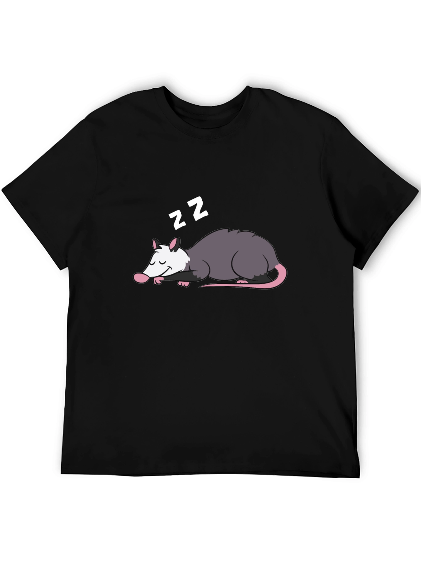 Sleeping Opossum Graphic Tee - Cute Animal Design