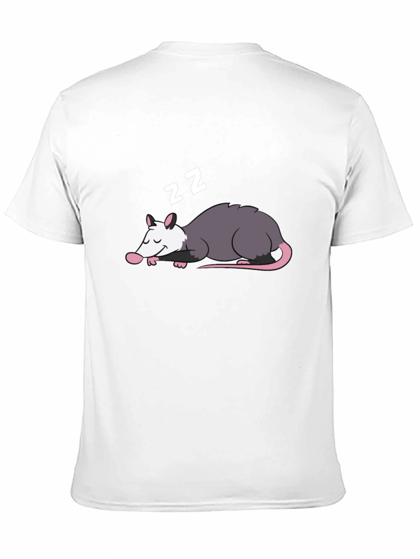 Sleeping Opossum Graphic Tee - Cute Animal Design