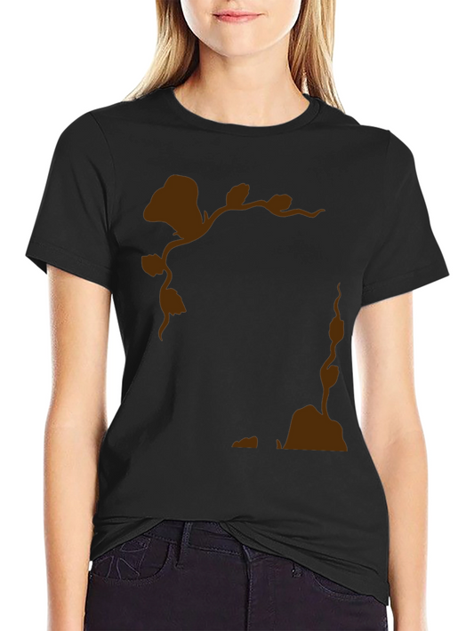 Nature Silhouette Graphic Black T-Shirt
