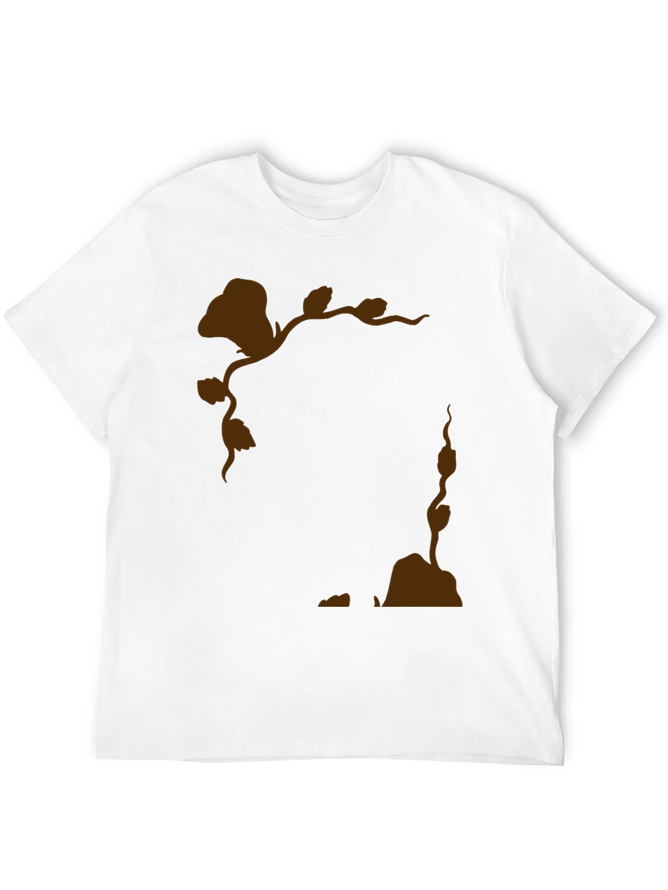 Nature Silhouette Graphic Black T-Shirt